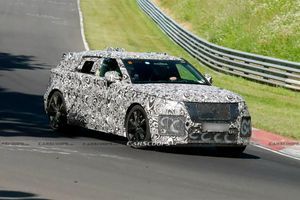 На полевых тестах заметили электрический Range Rover Velar