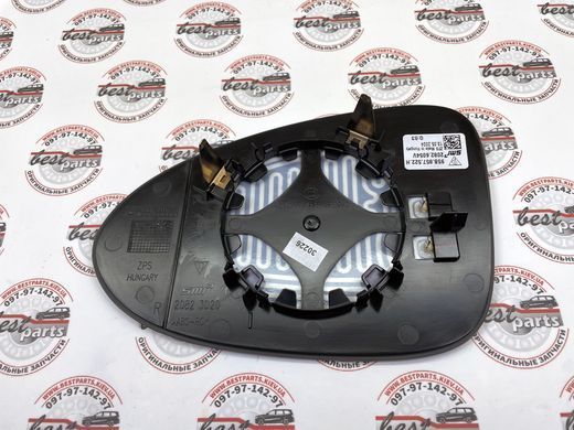 95B857522H, 95B 857 522 H Стекло зеркала правое сферическое (Европа) с обогревом Porsche Macan 95B-2