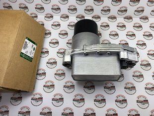LR124259 Масляный радиатор в сборе с корпусом фильтра Range Rover Vogue L405 / Sport L494 / Velar L560 / Land Rover Discovery 4/5 L319/L462