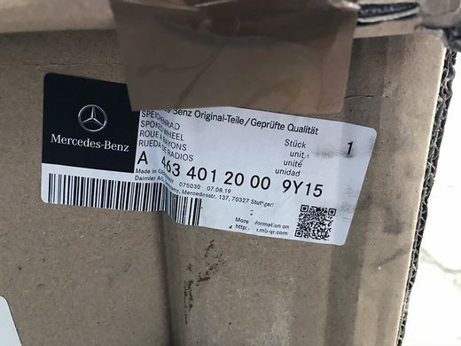 A46340120009Y15, A 463 401 20 00 9Y15 Диск колесный AMG R22 (10Jx22xET36) кованный черный матовый с красным кантом Mercedes G W463
