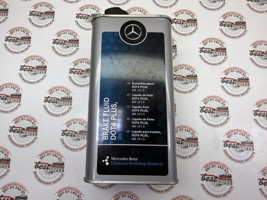 A000989560509, A 000 989 56 05 09 Жидкость тормозная DOT 4 Plus MB 331.0 (1 л) Mercedes