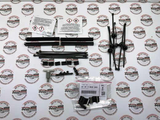 61615A121A0, 61 61 5 A12 1A0 Комплект для установки дворников WaterBlades BMW 5 G30/G31 / 7 G11/G12 / X5 G05 / X6 G06 / X7 G07