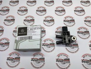 A0009055307, A 000 905 53 07 Датчик давления сажевого фильтра Mercedes CLA C118 / GLE W167/C167 / GLS X167 / A W177 / C W205 / E W213/C238 / S W223 / B W247 / GLA H247 / GLB X247 / GLC X253 / CLS C257 / AMG-GT X290 / V W447 / G W463 / Sprinter W907/W910