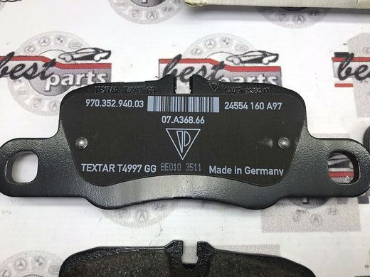 97035294903, 970 352 949 03 Колодки гальмівні задні Porsche Panamera 970