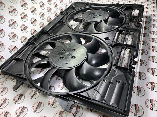 95B121003E, 95B 121 003 E Вентилятор охлаждения радиатора в сборе Porsche Macan 95B