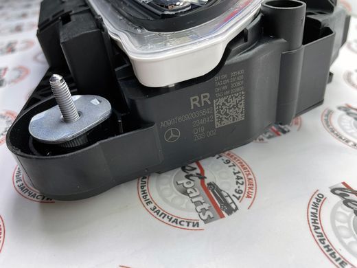 A09976092035842, A 099 760 92 03 5842 Ручка задней правой двери наружная в сборе, с подсветкой и Keyless-Go, окрашена "Sodalithblau Met." Mercedes S W223 / SL R232 / EQE X294/V295 / EQS X296/V297