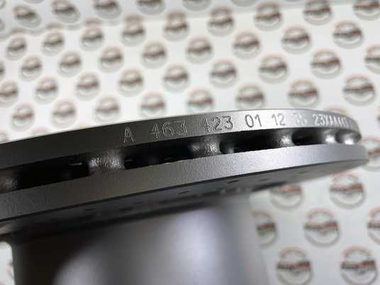A4634230112, A 463 423 01 12 Диск тормозной задний AMG Mercedes G W463
