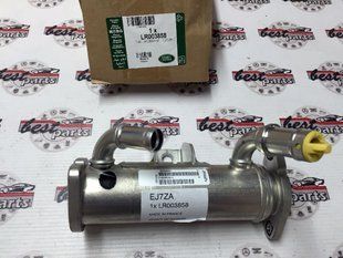LR003858 Охладитель (теплообменник) клапана EGR правый Range Rover Vogue L322 / Sport L320