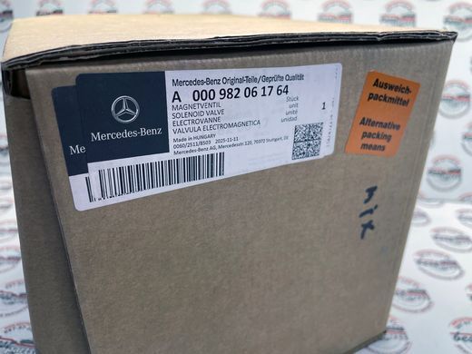 A000982061764, A 000 982 06 17 64 Электромагнитный клапан печки Mercedes S W222/W223