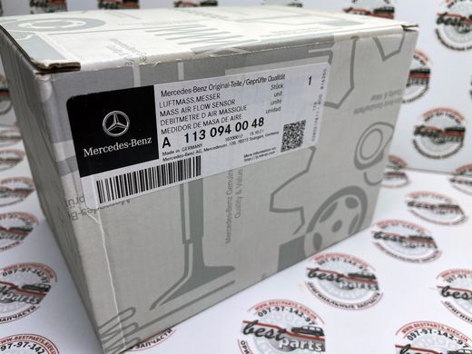 A1130940048, A 113 094 00 48 Витратомір повітря Mercedes M113 / ML W163/W164 / SLK R171 / CW203 / E W210/W211 / CL C215 / CLS C219 / S W220 / SL R230 / R W251 / G W463