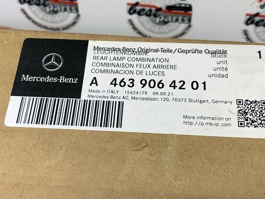 A4639064201, A 463 906 42 01 Фонарь задний Mercedes G W463