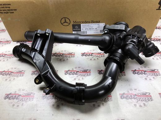 A2742000115, A 274 200 01 15 Термостат Mercedes M274 / GLE W167 / C167 / SLK R172 / C W204 / W205 / GLK X204 / E C207 / W212 / W213 / C238 / CLS C218 / GLC X253 / V W447 / W448 / Sprinter C907