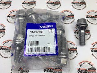 31439230 Болт колісний к-т 10 шт Volvo XC90 (16-) / XC60 (18-) / XC40 (18-) / V90 CC (17-) / V90 (17-) / V60 CC (19-) / V60 (19- ) / V60 CC (-18) / S90L (19-) / S90 (17-) / S60 (19-)