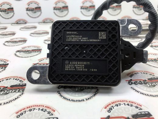 A000905801180, A 000 905 80 11 80 Датчик NOX каталізатора Mercedes M654 / CLA C118 / GLE W167/C167 / GLS X167 / A W177 / C W205 / E W213/C238 / S C217/W222/W223 / GLA G247 / GLB X247 / GLC X253 / CLS C257 / V W447 / G W463