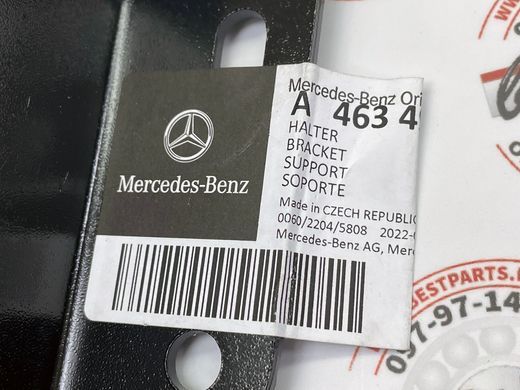 A4634900502, A 463 490 05 02 Кронштейн крепления глушителя левый Mercedes G W463
