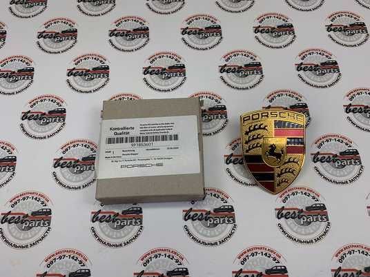 9P1853601, 9P1 853 601 Значок капота Porsche Cayenne 958 / 9YA