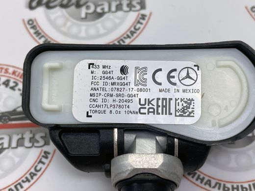 A000905003064, A 000 905 00 30 64 Датчик давления воздуха в шинах (колесах) 433 МГц Mercedes CLA C117 / GLA X156 / GLE W166/C292 / GLS X166 / SLK R172 / A W176 / SLS C197 / C W204/W205 / GLK X204 / E C207/W212 / CL C216 / CLS C218 / S C217/W222 / SL R231