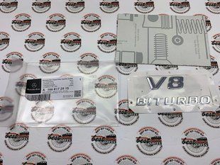 A1668172915, A 166 817 29 15 Наклейка на крыло "V8 BiTurbo" Mercedes ML/GLE W166 / GL/GLS X166 / SL R231 / G W463