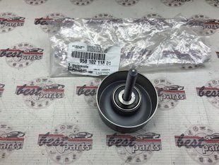 95810211801, 958 102 118 01 Ролик обводной приводного ремня Hybrid Porsche Cayenne 958 / Panamera 970