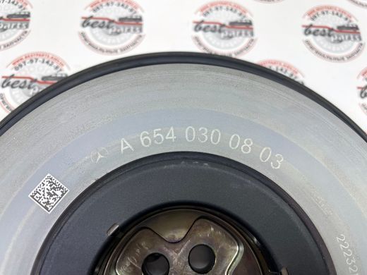 A6540300803, A 654 030 08 03 Шкив коленчатого вала (коленвала) Mercedes M654 / CLA C118 / GLE W167/C167 / A W177 / C W205 / E W213/C238 / B W247 / GLA H247 / GLB X247 / GLC X253 / CLS C257 / V W447 / Sprinter W907/910