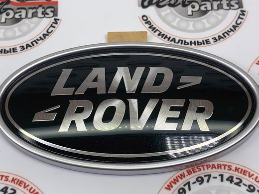 LR062123 Шильдик (табличка) на заднюю дверь (крышку багажника) "Land Rover" темно зеленый Range Rover Vogue L405 / Sport L494 / Land Rover Discovery Sport L550 / Defender L663