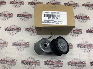 95810236111, 958 102 361 11 Натяжитель ремня компрессора Supercharger Hybrid Porsche Cayenne 958 / Panamera 970