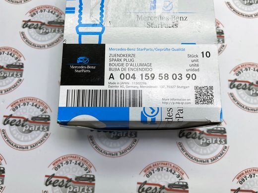 A004159580390, A 004 159 58 03 90 Свеча зажигания Mercedes M271 / SLK R171/R172 / C W203/W204 / E C207/W211/W212 / Sprinter W906