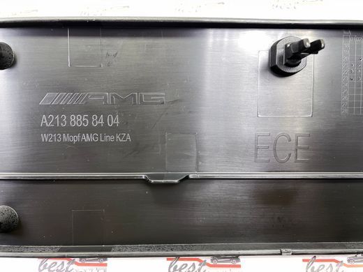 A2138803105, A 213 880 31 05 Рамка (подіум) під номерний знак AMG рестайл Европа Mercedes E W213