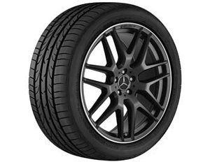 A29240124007X71, A 292 401 24 00 7X71 Диск колесный AMG R22 (10Jx22xET56) черный матовый с полированным ободом Mercedes GLE C292