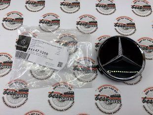 B66470200, B 664 702 00 Ковпак ступиці чорний Mercedes