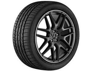 A29240124007X71, A 292 401 24 00 7X71 Диск колесный AMG R22 (10Jx22xET56) черный матовый с полированным ободом Mercedes GLE C292