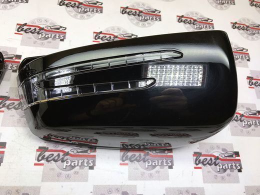 A2128100079, A 212 810 00 79 Накладки корпуса зеркала с поворотником черные к-т Mercedes CLA C117 / GLA X156 / A W176 / C W204 / E C207/W212 / CLS C218 / B W242/W246