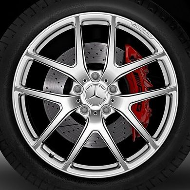 A46340104007X15, A 463 401 04 00 7X15 Диск колесный AMG R21 (10Jx21xET45) кованный серебристый полированный (Edition 463) Mercedes G W463
