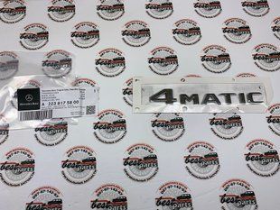 A2238175800, A 223 817 58 00 Надпись (наклейка) на крышку багажника "4Matic" Mercedes S W223