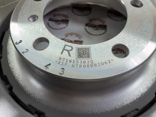 971615302Q, 971 615 302 Q Диск тормозной передний правый Porsche