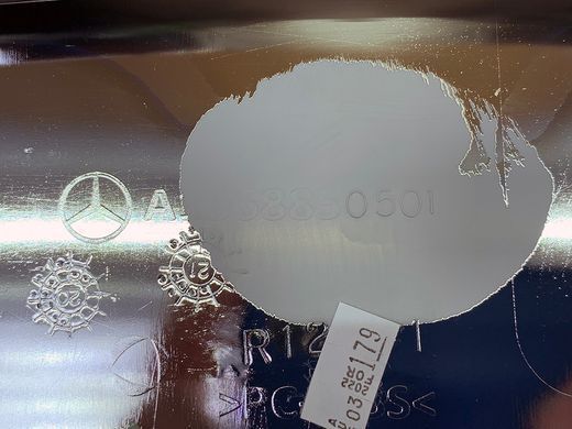 A1668850501, A 166 885 05 01 Накладка переднего бампера хромированная, рестайл Mercedes GLS X166
