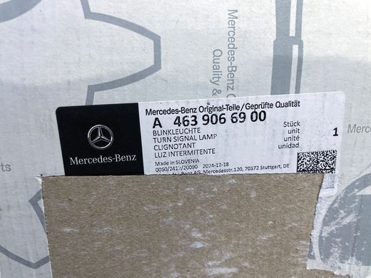 A4639066900, A 463 906 69 00 Повторювач повороту лівий переднього крила Mercedes G W463/W465