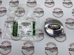 LR089425 Колпак колесного диска серебристый с черной надписью "Land Rover"Range Rover Vogue L322 / Sport L320