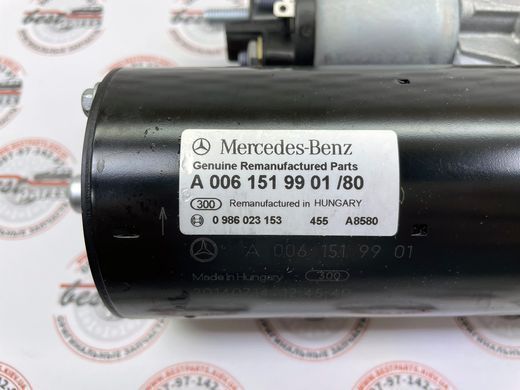 A0061519901, A 006 151 99 01 Стартер Mercedes GLK X204 / C W204 / E C207/W212 / CL C216 / CLS C218 / S W221 / SL R230 / Maybach W240