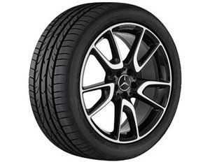 A21340124007X23, A 213 401 24 00 7X23 Диск колесный AMG R20 (8Jx20xET43) черный полированный Mercedes E W213