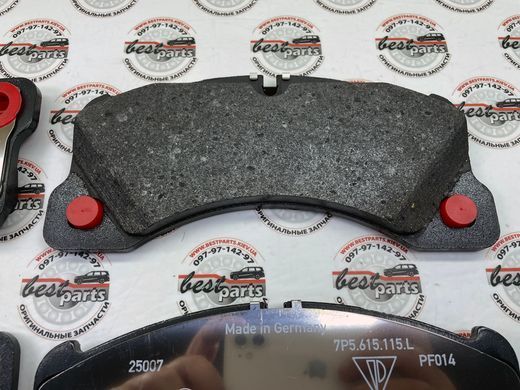 958698151B, 958 698 151 B Колодки тормозные передние (желтый суппорт) Porsche Cayenne 958
