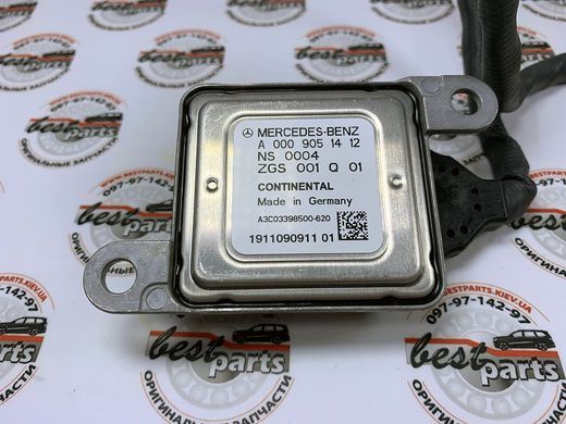 A000905141280, A 000 905 14 12 80 Датчик Nox катализатора Mercedes GLK X204 / E C207/W212 / CLS C218 / S W222